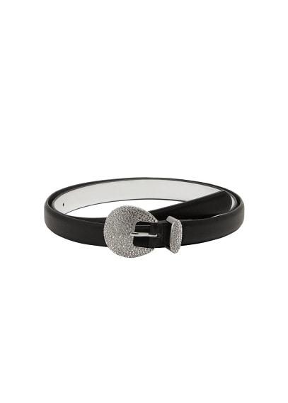 Mango Mango Glossed-effect Appliqu Belt