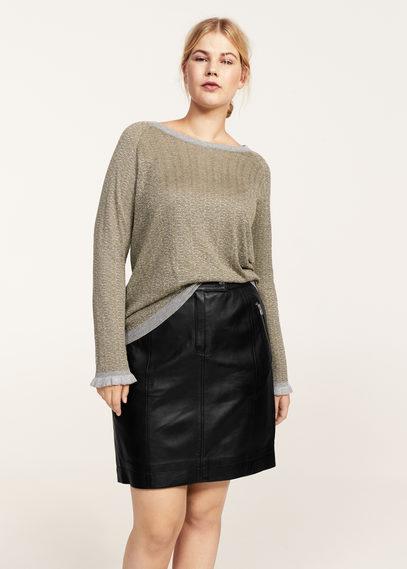 Violeta By Mango Violeta By Mango Metallic Thread Textured Sweater