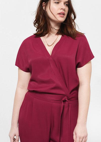 Violeta By Mango Violeta By Mango Belt Long Jumpsuit