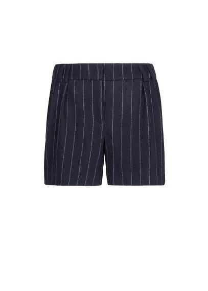 Mango Pinstripe Wool-blend Shorts