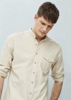 Mango Man Mango Man Regular-fit Mao Collar Shirt