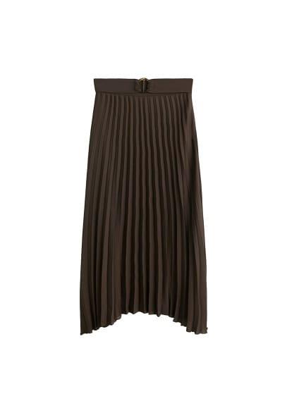 Mango Mango Pleated Chiffon Skirt
