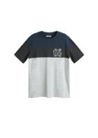 Mango Man Mango Man Contrasting Cotton-blend T-shirt