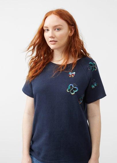 Violeta By Mango Violeta By Mango Sequin Detail Sweatshirt