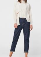Mango Mango Loose-fit Dark Wash Jack Jeans