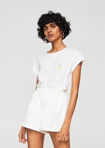 Mango Mango Pineapple Cotton T-shirt