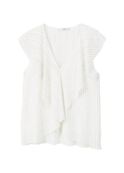 Mango Mango Ruffled Texture Top