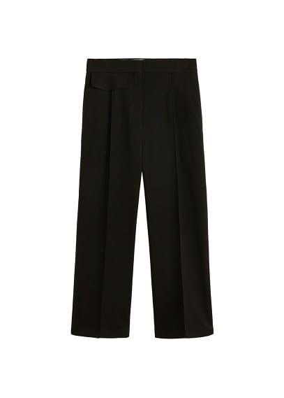 Mango Mango Pleat Flare Trousers