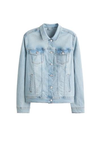 Violeta By Mango Violeta By Mango Vintage Light Wash Denim Jacket