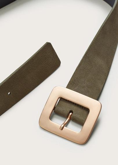 Violeta By Mango Violeta By Mango Buckled Suede Belt