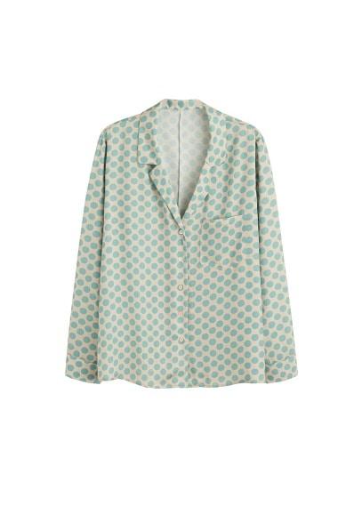 Violeta By Mango Violeta By Mango Printed Pyjama-style Shirt