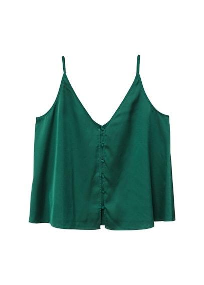 Mango Mango Satin Lace Top