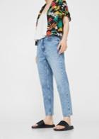 Mango Mango Wave Straigh Crop Jeans