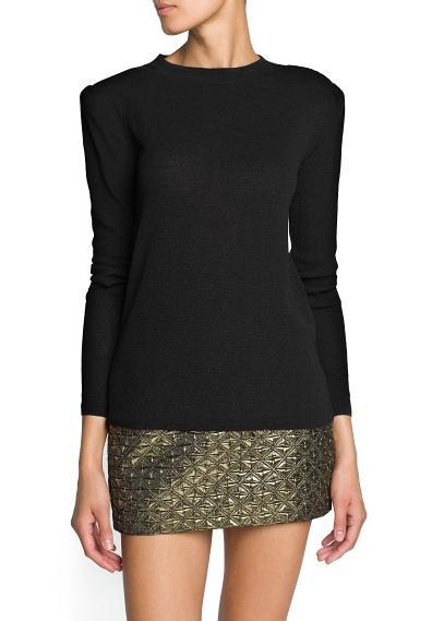 Mango Padded Shoulder Sweater