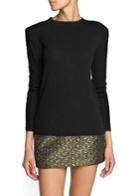 Mango Padded Shoulder Sweater