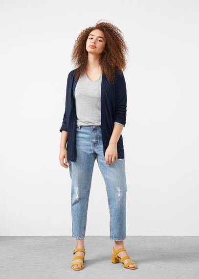 Violeta By Mango Violeta By Mango Combined Linen Jacket