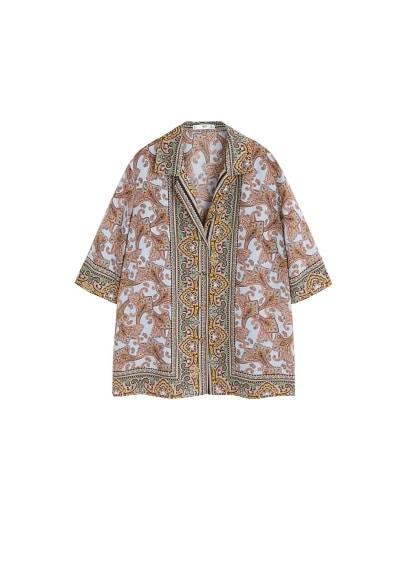 Mango Mango Paisley Print Shirt