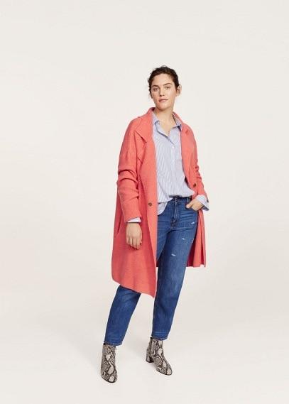 Violeta By Mango Violeta By Mango Side Closure Coat