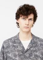 Mango Man Mango Man Regular-fit Leaf-print Shirt