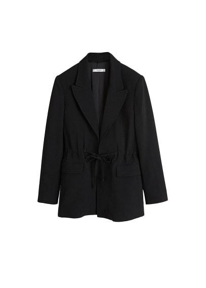 Mango Mango Adjustable Waist Blazer