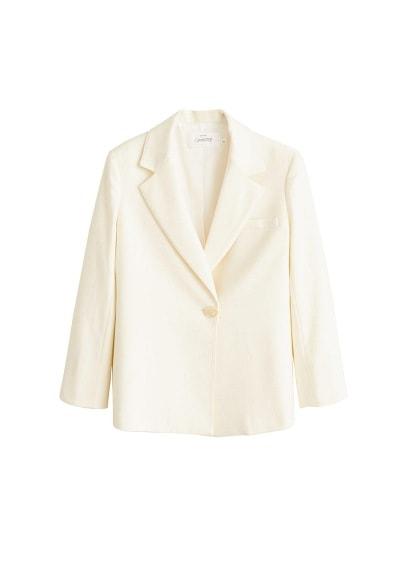 Mango Mango Recycled Wool Suit Blazer
