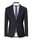 H.e. By Mango Pinstripe Tailored Blazer