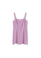 Violeta By Mango Violeta By Mango Checked Linen Dress