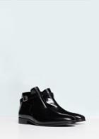 Mango Man Buckle Ankle Boots