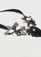 Violeta By Mango Violeta By Mango Bow Flowers Necklace