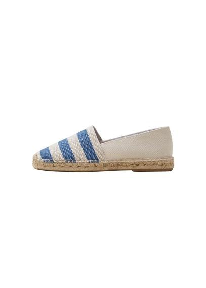 Mango Man Mango Man Striped Cotton Linen Espadrilles