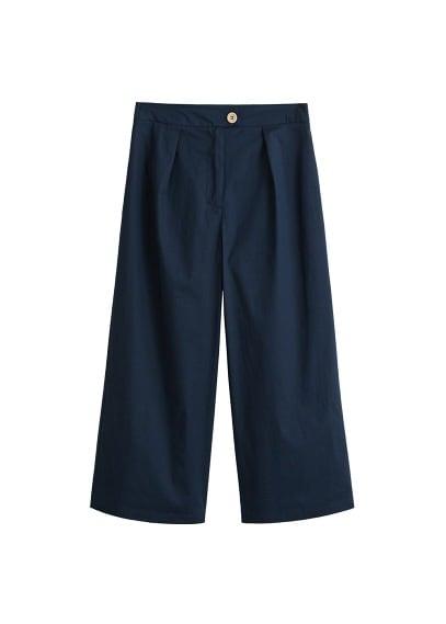 Mango Mango Flared Cotton Trousers
