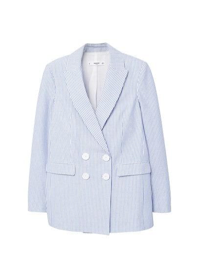 Mango Mango Fine-stripe Suit Blazer