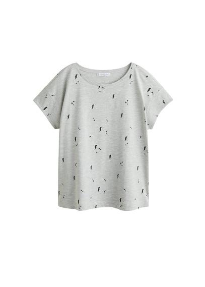 Violeta By Mango Violeta By Mango Printed Stars T-shirt