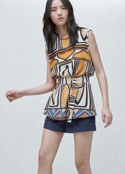 Mango Mango Belt Blouse