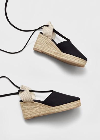 Violeta By Mango Violeta By Mango Lace-up Espadrilles