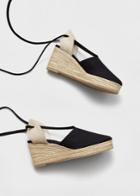 Violeta By Mango Violeta By Mango Lace-up Espadrilles