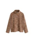 Mango Mango High Collar Tweed Sweater