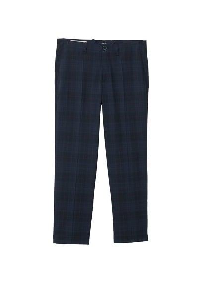 Mango Man Mango Man Checked Design Straight Trousers