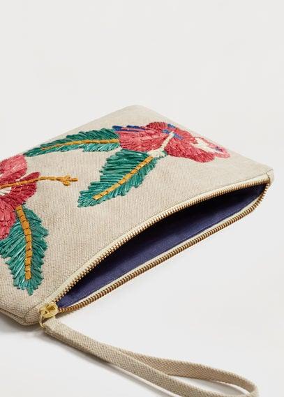 Violeta By Mango Violeta By Mango Embroidered Clutch