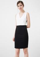 Mango Mango Monochrome Pencil Dress