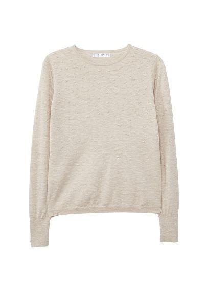 Mango Mango Swiss Tulle Panel Sweater