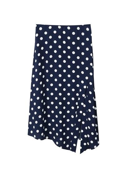 Mango Mango Polka-dot Asymetric Skirt