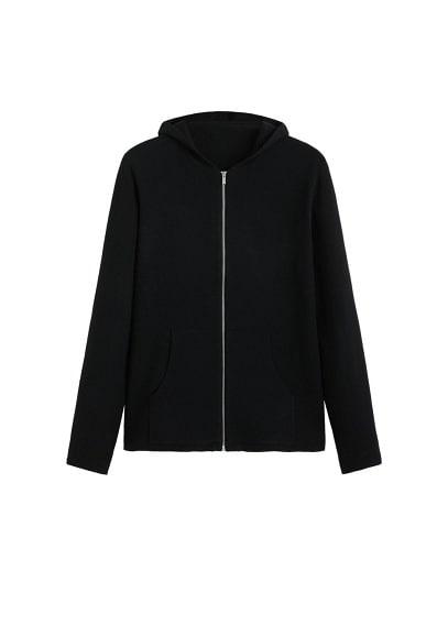 Mango Man Mango Man Zip Hooded Cardigan