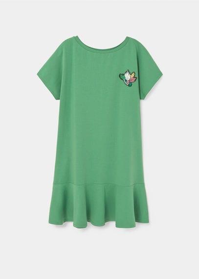 Violeta By Mango Violeta By Mango Patched Cotton Dress