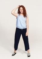 Violeta By Mango Violeta By Mango Elastic Cord Cropped Blouse