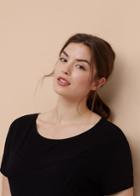 Violeta By Mango Violeta By Mango Ribbed Side Slit T Shirt