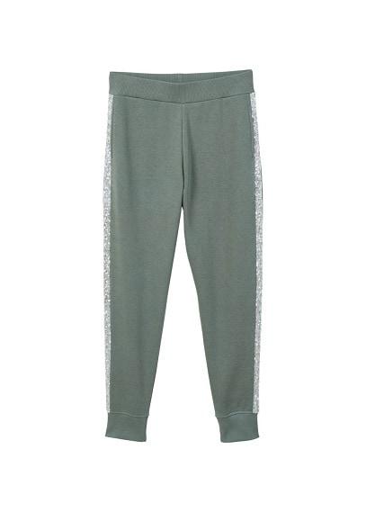 Mango Mango Sequins Panels Trousers