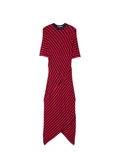 Mango Mango Striped Jersey Dress