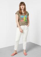 Violeta By Mango Violeta By Mango Palm Image T Shirt