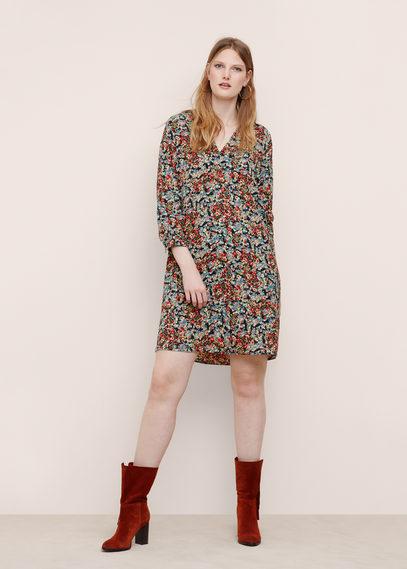 Violeta By Mango Violeta By Mango Floral-print Flowy Dress